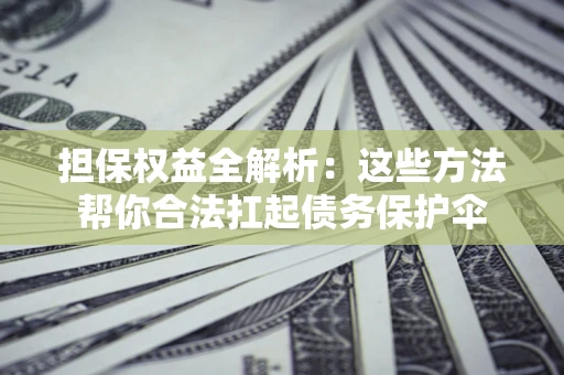 武汉担保权益全解析：这些方法帮你合法扛起债务保护伞