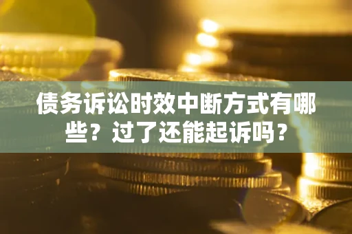 武汉债务诉讼时效中断方式有哪些？过了还能起诉吗？
