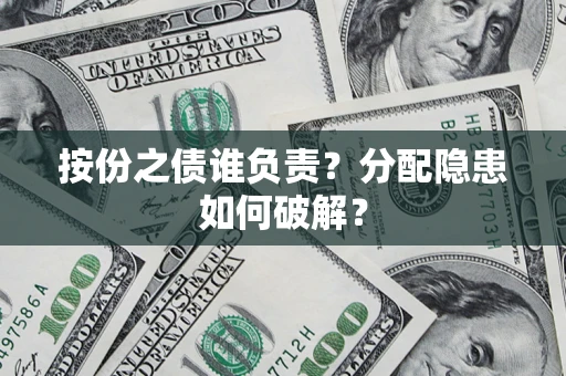 武汉按份之债谁负责？分配隐患如何破解？